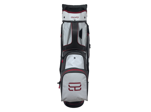 Olyo Hydro Lite 9" cart bag Charcoal/White/Red 