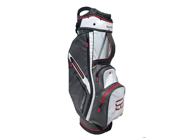 Olyo Hydro Lite 9" cart bag Charcoal/White/Red 