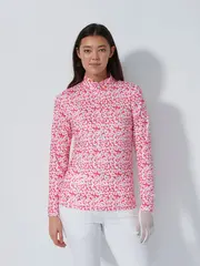 SHEERMOTION LS HALF ZIP Leo coral - L