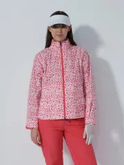 FLAINE PRINT RAIN JACKET Leo coral - L