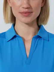 BELLA BIRDIE 1/2 S POLO SHIRT Sky - XL