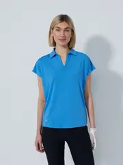 BELLA BIRDIE 1/2 S POLO SHIRT Sky - XL