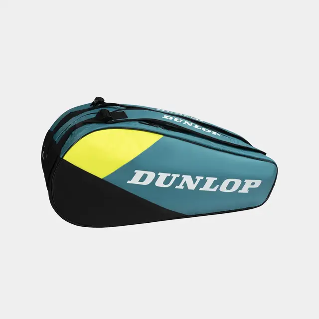 Dunlop SX-CLUB 10 Racket Bag Teal/Black/Yellow 