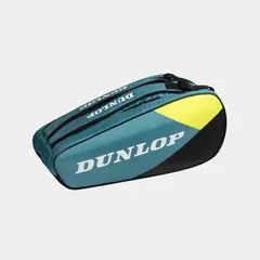 Dunlop SX-CLUB 10 Racket Bag Teal/Black/Yellow