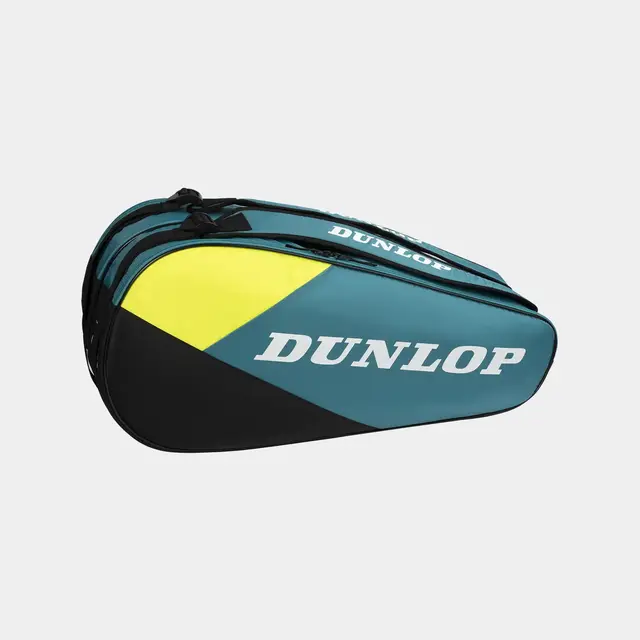 Dunlop SX-CLUB 6 Racket Bag Teal/Black/Yellow 