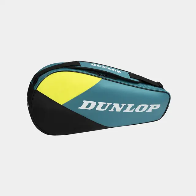 Dunlop SX-CLUB 3 Racket Bag Teal/Black/Yellow 