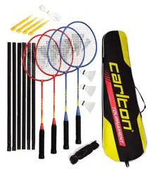 Carlton TOURNAMENT 4 PLAYER SET BLACK / RED + BLACK / BLUE