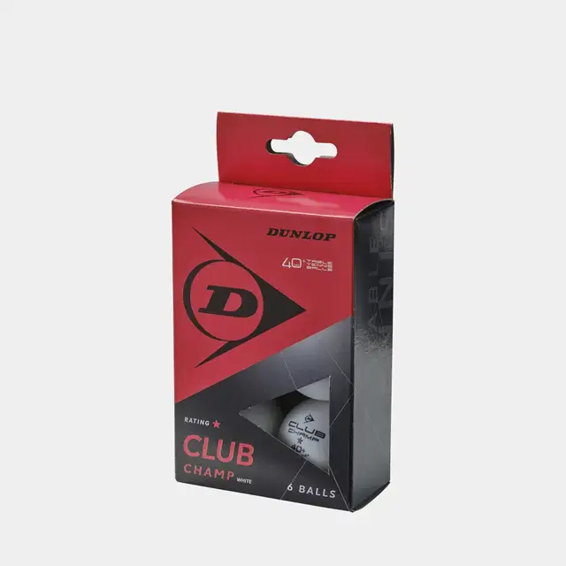 Dunlop 40+CLUB CHAMP 6 BALL BOX WHITE 