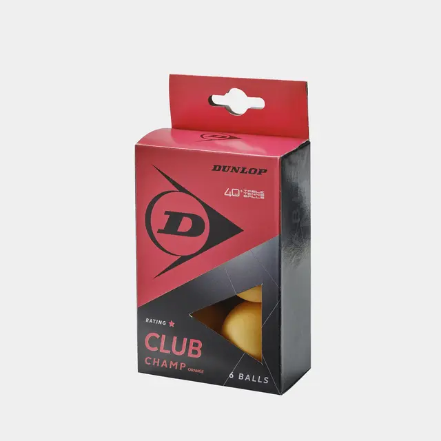 Dunlop 40+ CLUB CHAMP 6 BALL BOX ORANGE 