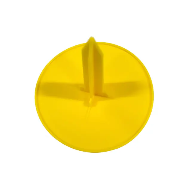 Markeringsskive i plast 150 mm, gul 