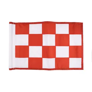Rangeflagga Hägges rutig 65x46cm Red/White