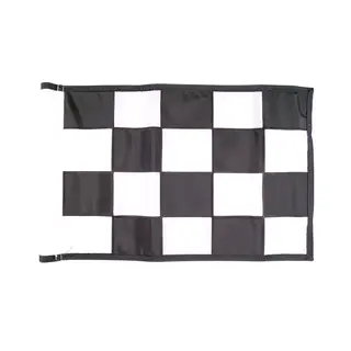 Rangeflagga Hägges rutig 65x46cm Black/White