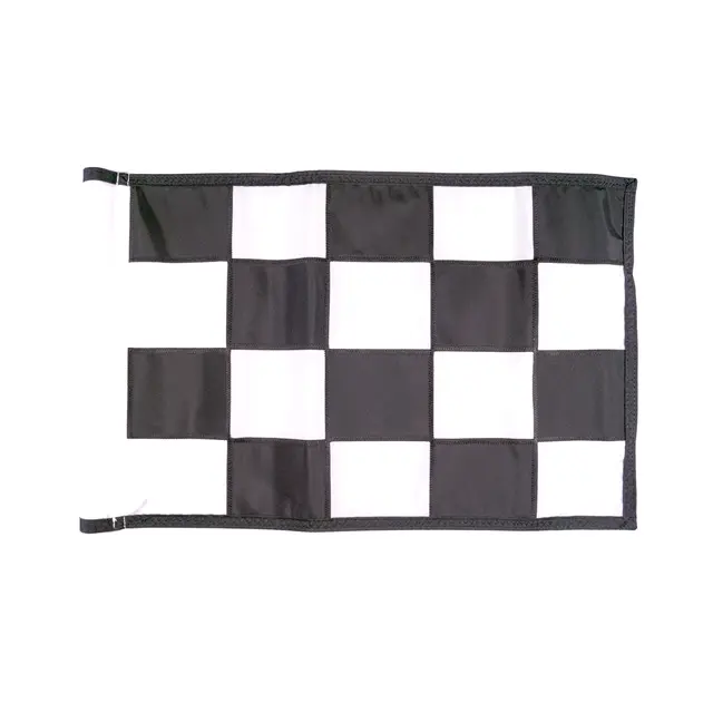 Rangeflagga Hägges rutig 65x46cm Black/White 