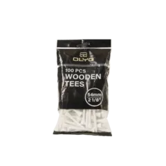 Olyo 2 1/8” white tees 100 pcs 54 mm White wooden tees