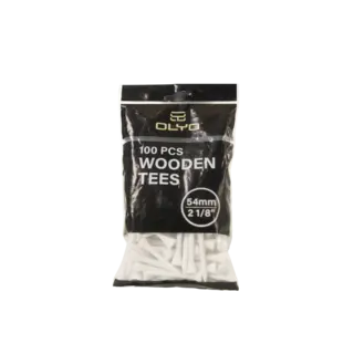 Olyo 2 1/8” white tees 100 pcs 54 mm White wooden tees