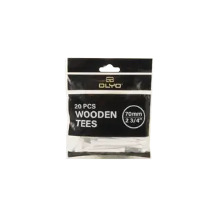 Olyo 2 ¾” white tees 20 pcs 70 mm White wooden tees