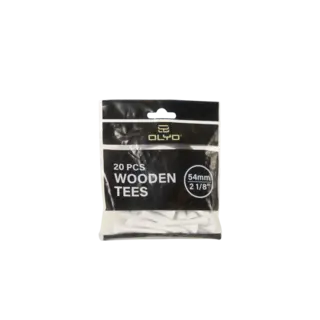 Olyo 2 1/8” white tees 20 pcs 54 mm White wooden tees