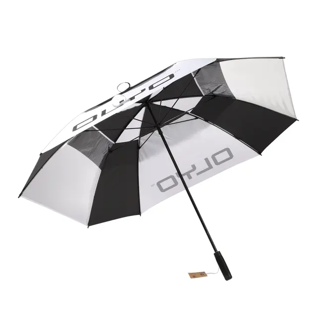 Olyo 68" umbrella with 2 clear windows Black/White 
