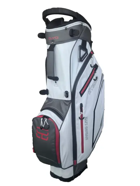Olyo Hydro Lite 9" stand bag Charcoal/White/Red 