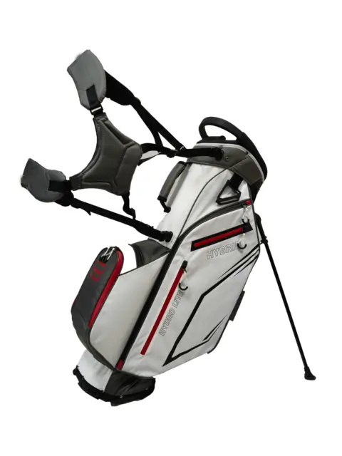 Olyo Hydro Lite 9" stand bag Charcoal/White/Red 