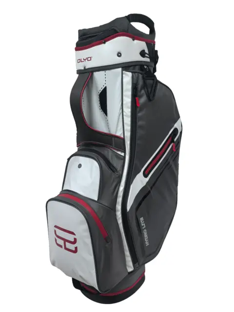 Olyo Hydro Lite 9" cart bag Charcoal/White/Red 