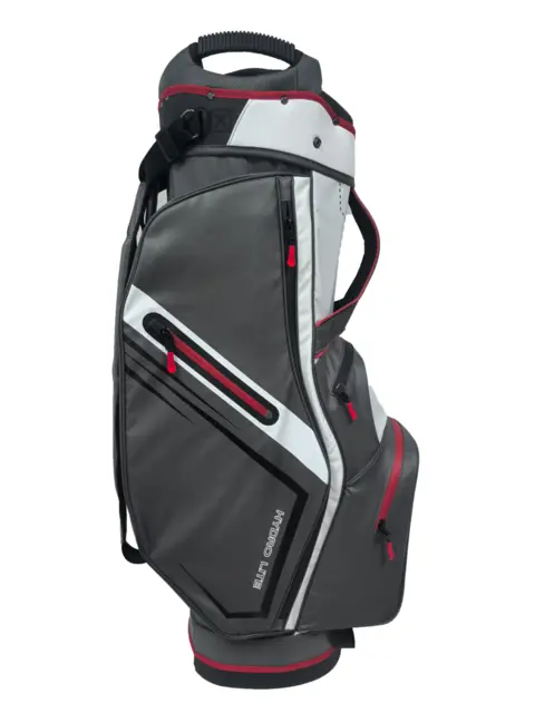 Olyo Hydro Lite 9" cart bag Charcoal/White/Red 