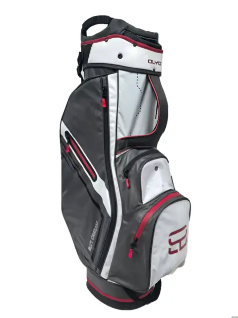 Olyo Hydro Lite 9" cart bag Charcoal/White/Red 