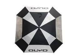 Olyo 68" umbrella with 2 clear windows Black/White