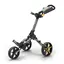 Powakaddy Micra Push Cart Gunmetal/Yellow 