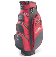 Powakaddy Dri Tech Waterproof cartbag Gunmetal/Red