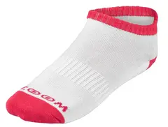 ZOOM Anklet Socks 3pk Ladies White/Fuschia